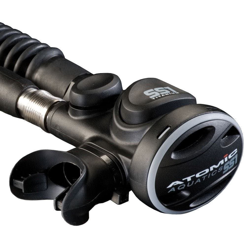 Atomic Aquatics SS1 Inflator - Inflador Integrado / Regulador Alterno de Alta Performance - Negro Titanio 14-0101-3P