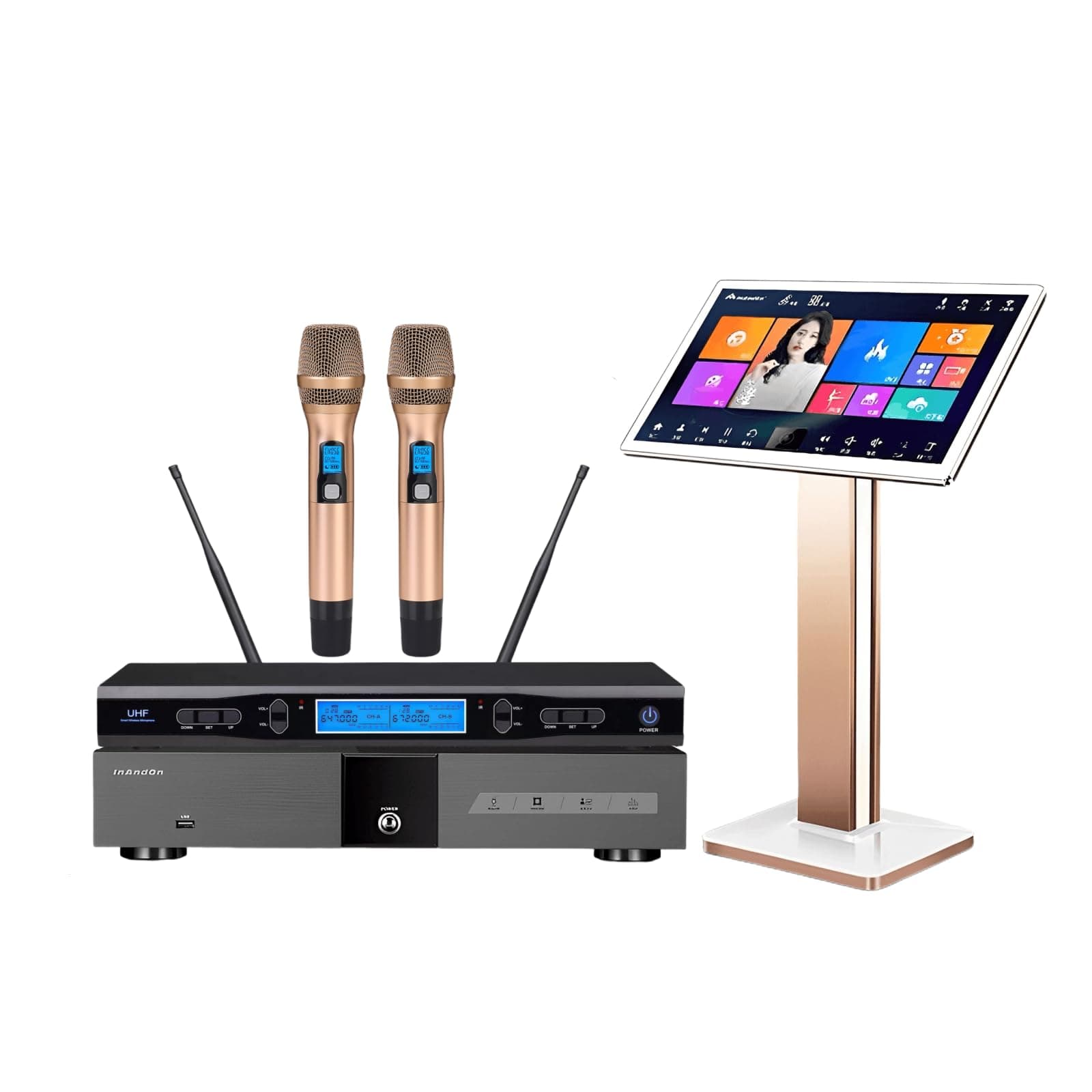 Wellzweider KV-V5 Máquina Karaoke Profesional 21.5" capacitiva, 4T (blanco) KV-5 4Twhite