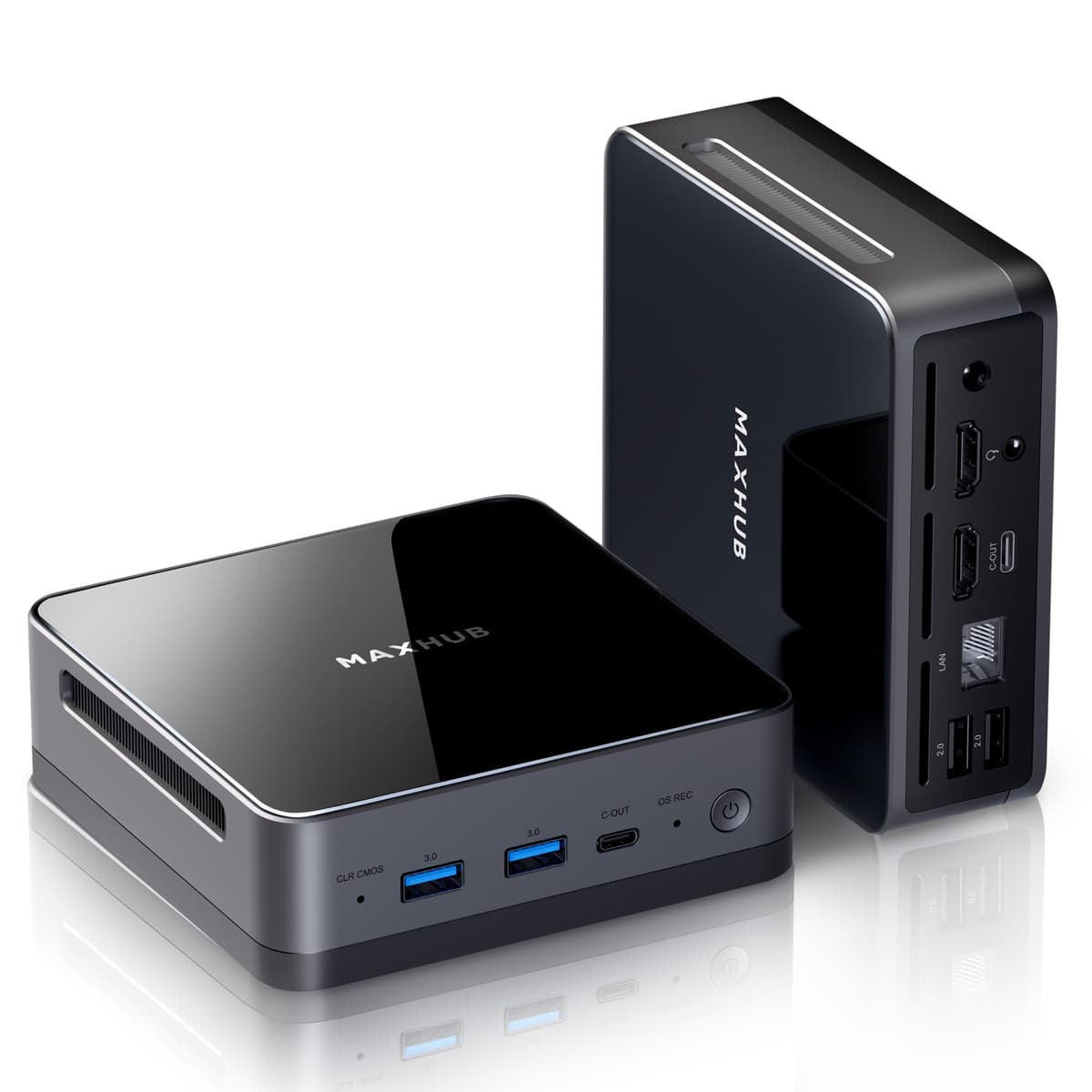 MAXHUB Mini PC Win 11 Pro i7-13620H, 16GB DDR4 512GB PCIe4.0 SSD, Soporte 4K Quad Display Mini PC MI21 MI21-622200A
