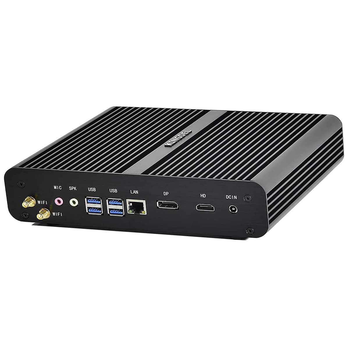 KINGDEL NC860 Mini Desktop Fanless, 10th Gen i7, 16GB RAM 1TB SSD, Metal, 4K