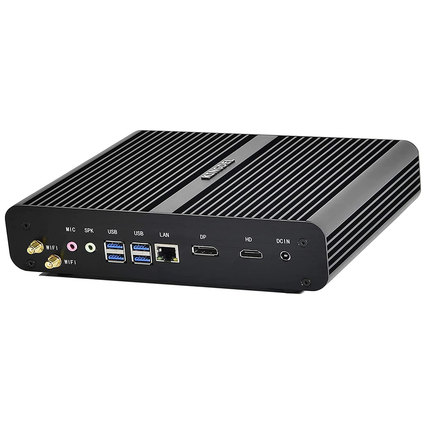 KINGDEL NC860 Mini Desktop Fanless, 10th Gen i7, 16GB RAM 1TB SSD, Metal, 4K