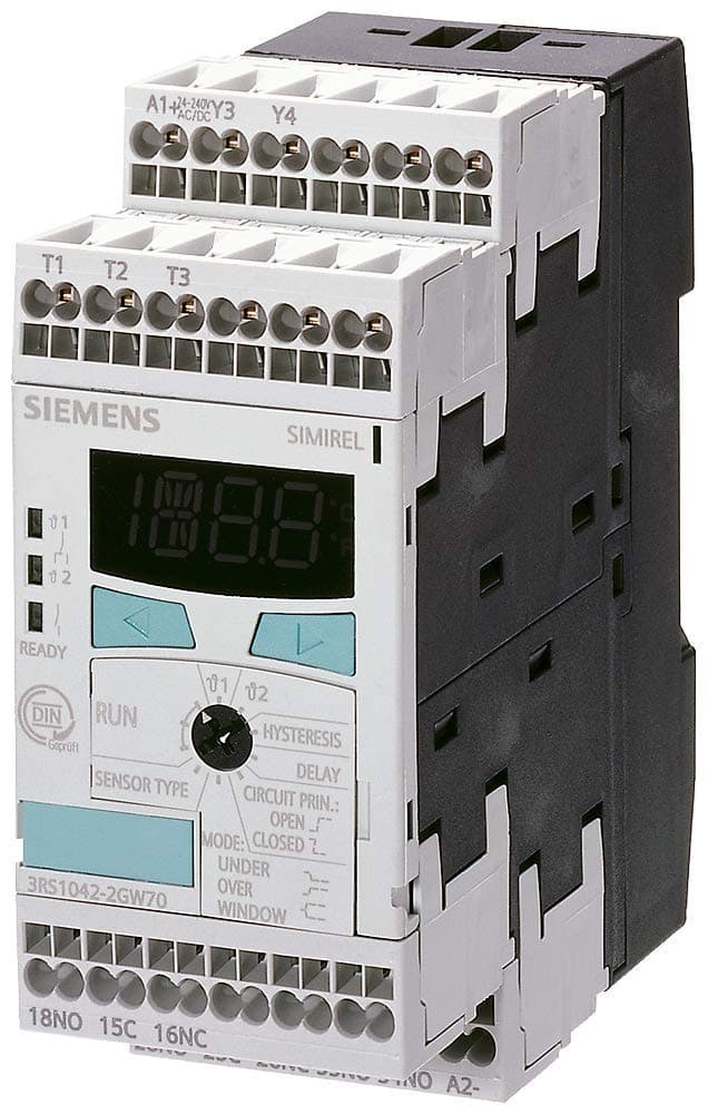 Siemens Sirius Relay 24-240V AC/DC 2x1cnm+1na con conexión por resorte 3RS10 40-2GW50