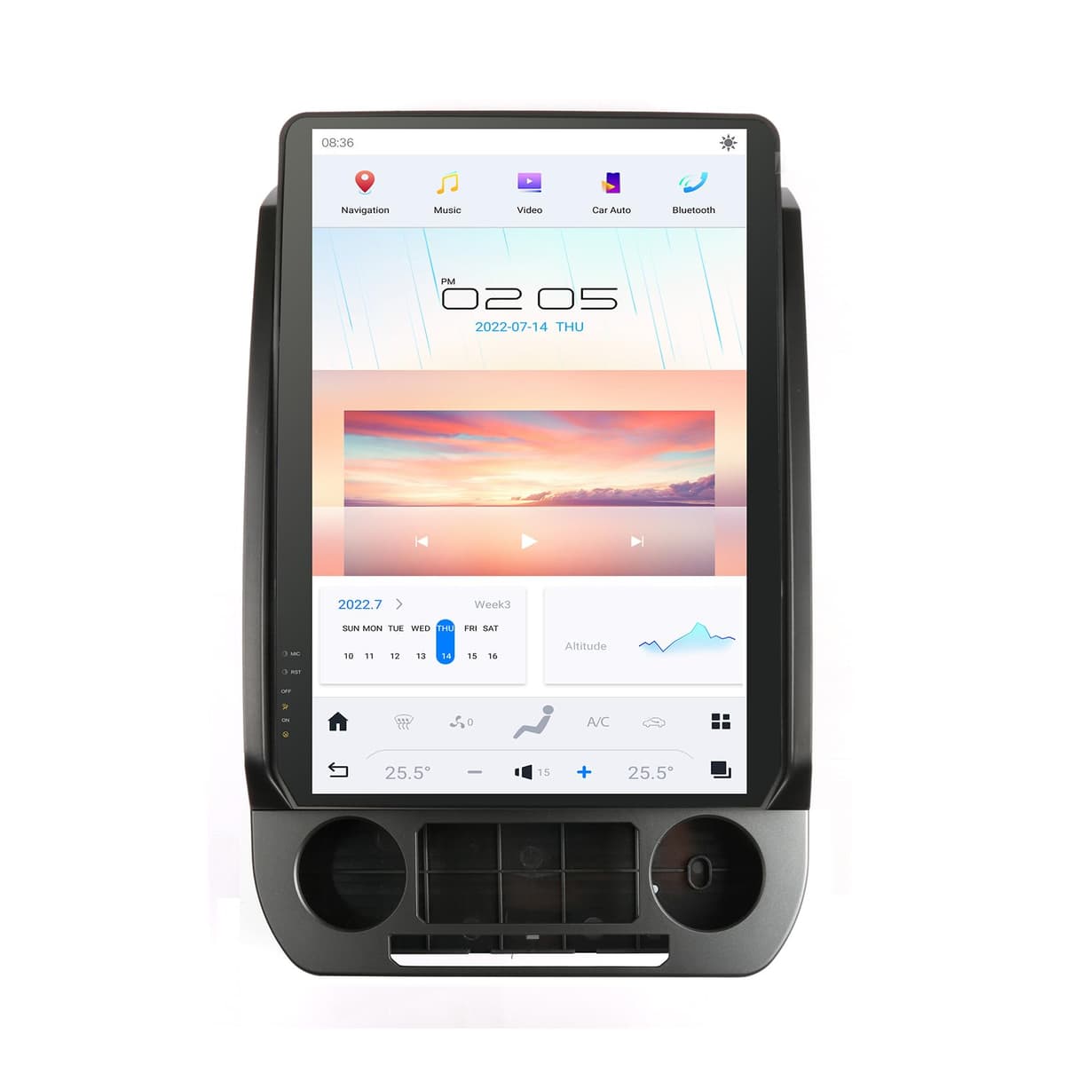 KiriNavi Qualcomm Android 11 Car Radio 14.4" para Ford F150 2015-2021 (Tesla Style, CarPlay/Android Auto, GPS)