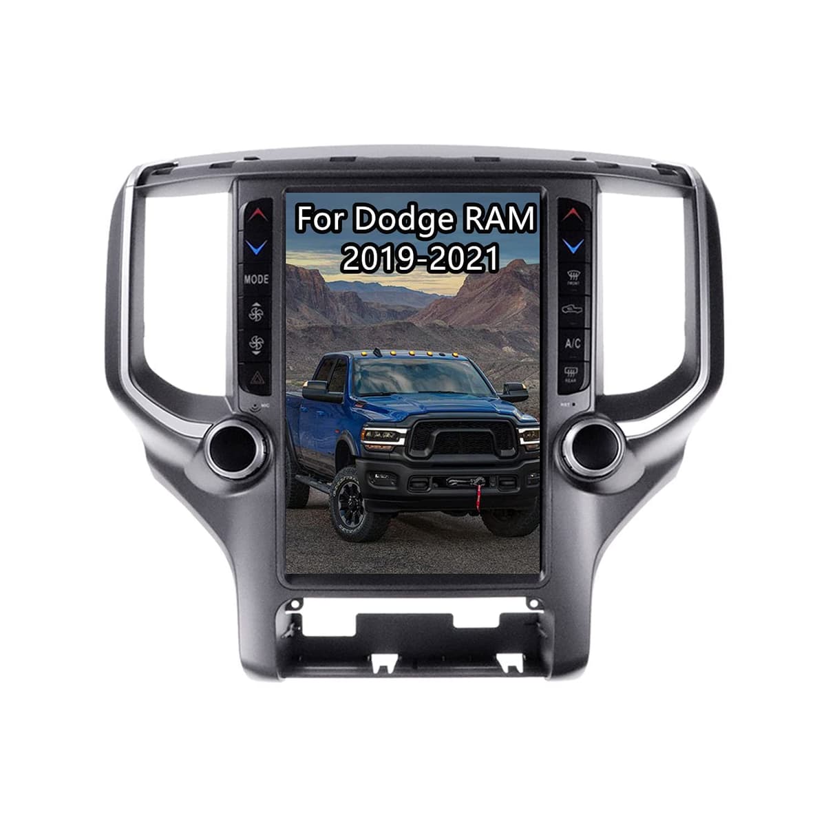 ZWNAV Radio Estilo Tesla Pantalla Táctil para Dodge Ram 2019-2021 (4GB+64GB)