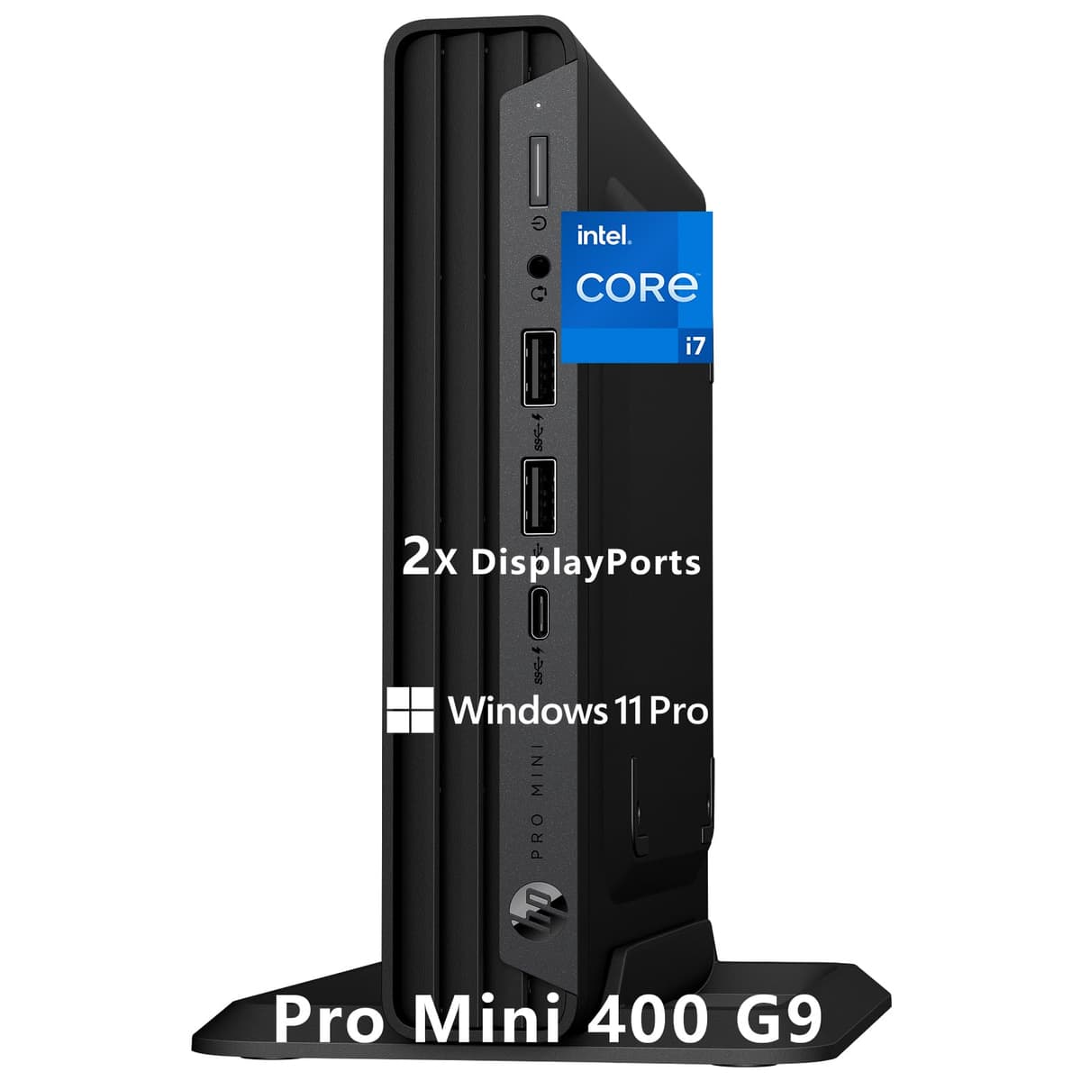 HP Pro Mini 400 G9 Mini Desktop Business, Intel i7-12700T, 16GB DDR4, 1TB PCIe SSD, Windows 11 Pro