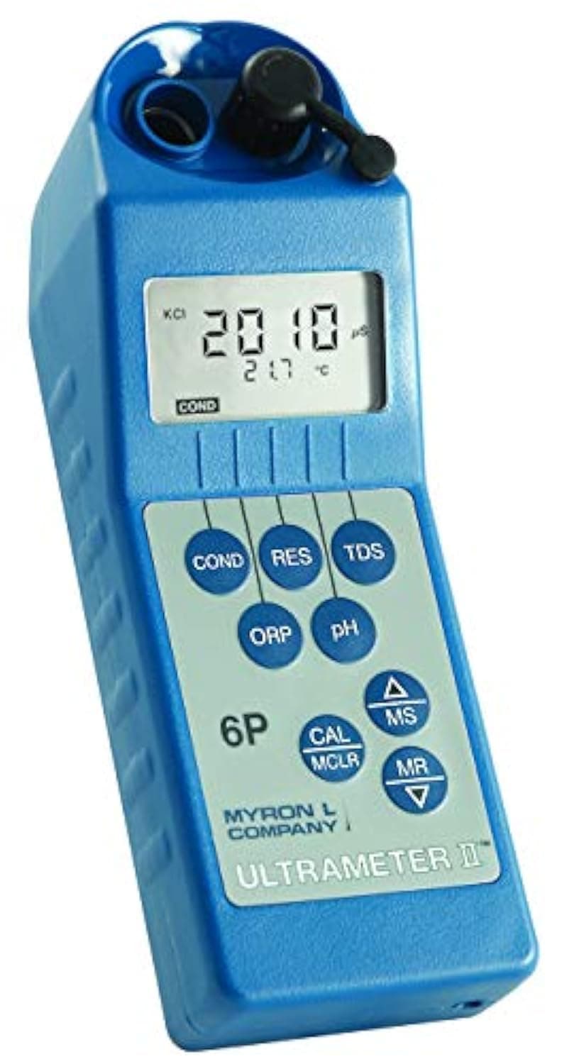 Myron L 6PIIFCE Medidor Ultrameter II: Conductividad, Resistividad, TDS, pH, ORP/Cloro Libre, Temp