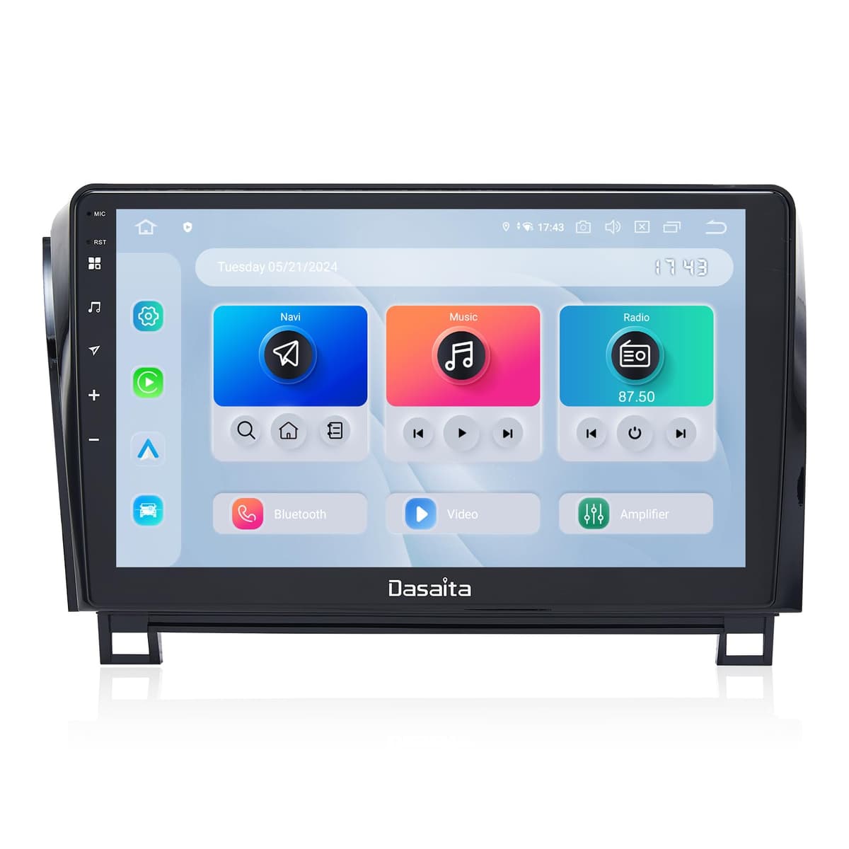 Dasaita Android 13 Estéreo para Auto para Toyota Tundra 2007-2013, 10.2" Touch, 6G RAM 64G ROM, CarPlay/Android Auto Inalámbrico Android 13 Car Stereo
