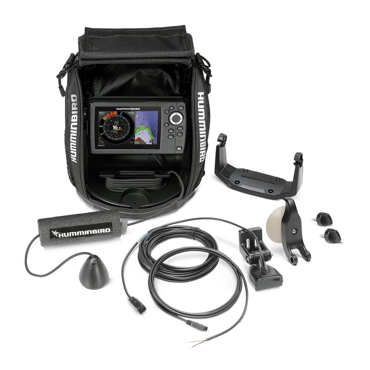 Humminbird ICE Helix 5 G3 GPS Localizador de Peces con Sonar Chirp de Doble Espectro - Todo el Año 411740-1