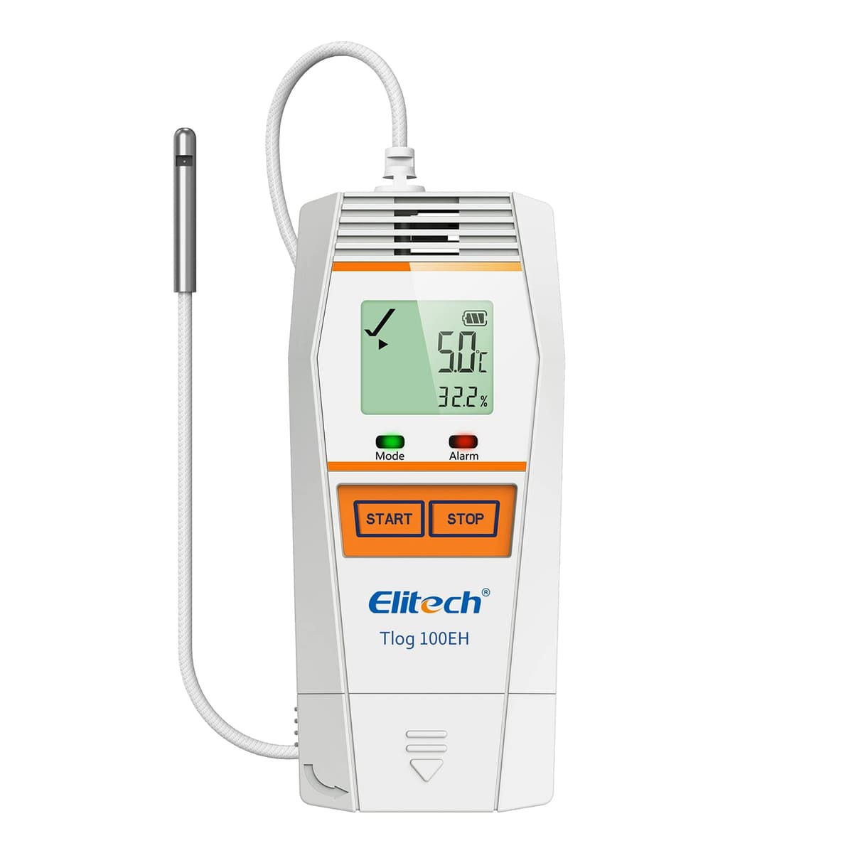 Elitech Tlog 100EH Registrador de Temperatura y Humedad Digital Reutilizable PDF USB 32000 Puntos - Paquete de 5 Tlog 100EH-5PACK