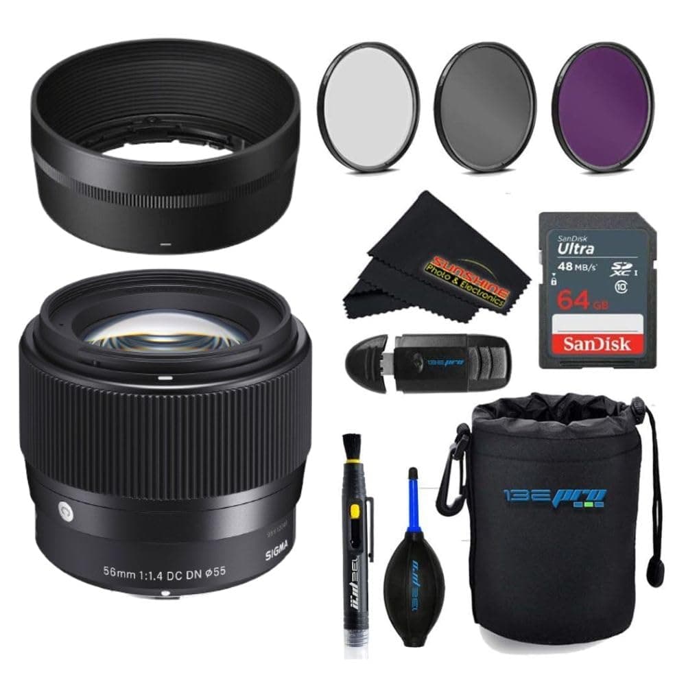 Sigma 56mm f1.4 DC DN para RF - Essential Bundle SIG-56MML