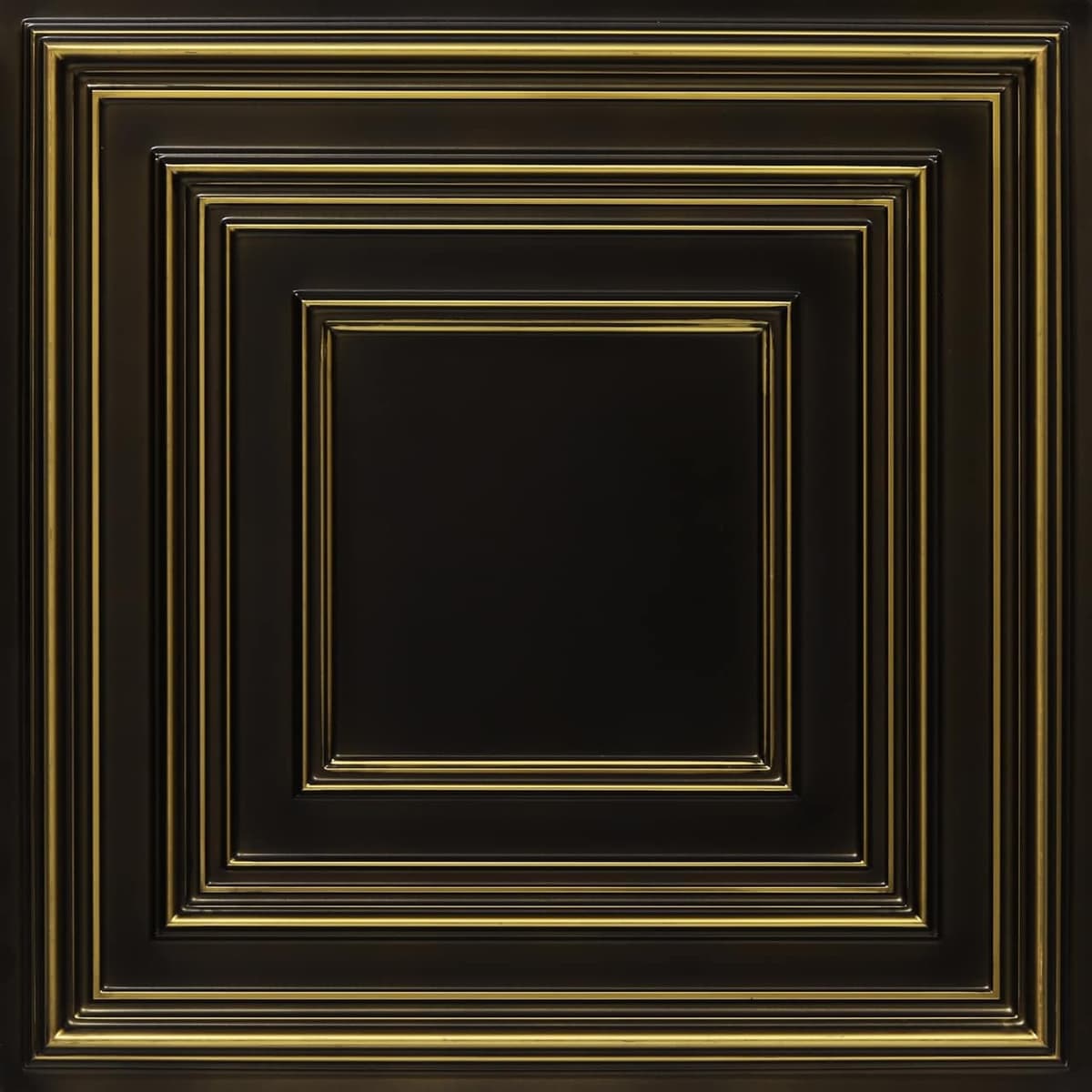 From Plain To Beautiful In Hours 222 Schoolhouse PVC 24x24 Lay-in o Glue-up Ceiling Tile Pack de 50, Antique Brass 222ab-24x24-50