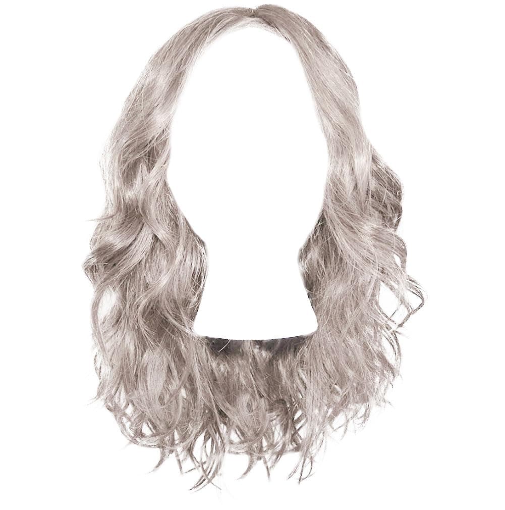 GABOR Alluring Locks - Peluca con ondas largas en capas, GF56-1001 Arctic White, talla estándar