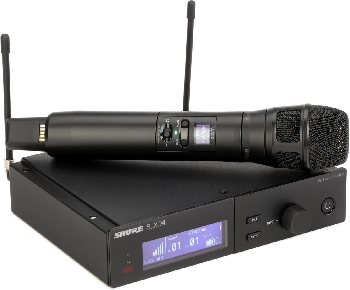 Shure SLXD24/N8SB Sistema inalámbrico SLX-D con transmisor SLXD2 y cápsula Nexadyne 8/S (G58) SLXD24/N8SB-G58