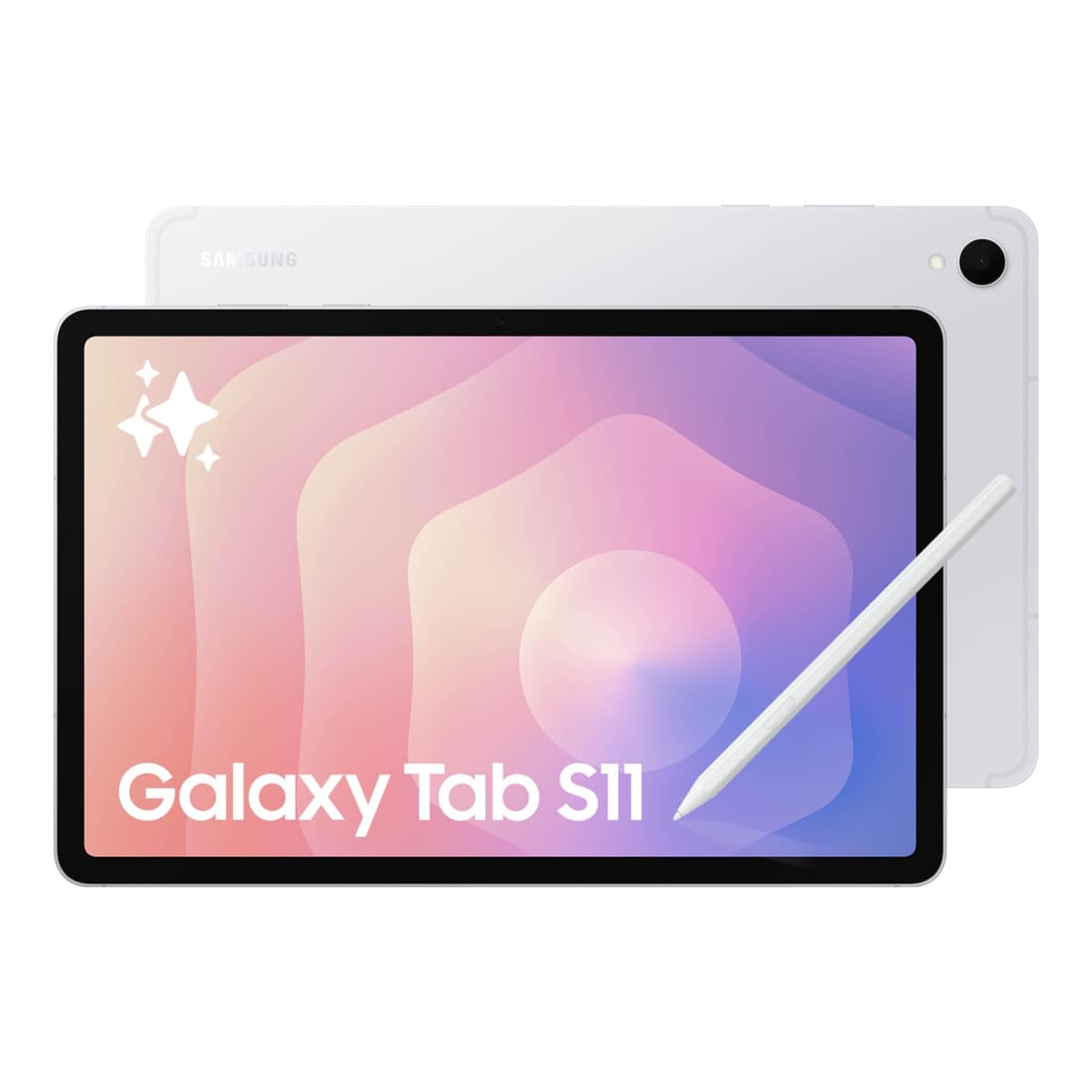 Samsung Galaxy Tab S11 128 GB WiFi Tableta Android, Pantalla Grande, Duradera, Delgada, Ligera, Alto Rendimiento, Larga Duración de Batería, S Pen para Tomar Notas, Asistente IA, Versión EE. UU., Plateada SM-X730NZSNXAR