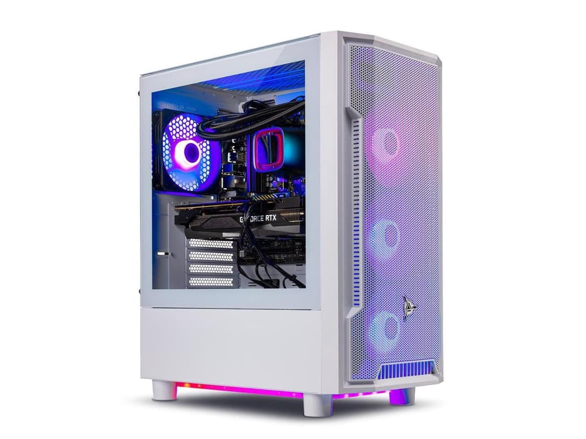 Skytech Gaming Archangel Gaming PC Desktop - Intel Core i7 12700F, NVIDIA RTX 4060, 1TB NVMe, 16GB DDR4, 240mm AIO, Windows 11 Home ST-ARCH4-0828-W-AM