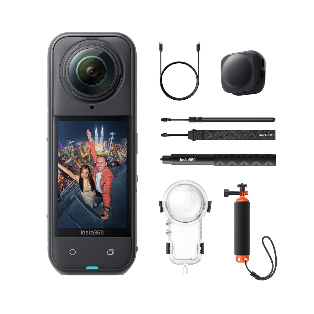 Insta360 X5 Invisible Dive Bundle - Cámara 360° 8K con kit de buceo e invisibilidad de selfie stick CINSAAHA-D