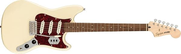 Squier by Fender - Ciclón paranormal, diapasón de laurel, golpeador de concha de tortuga, blanco perla 377010523