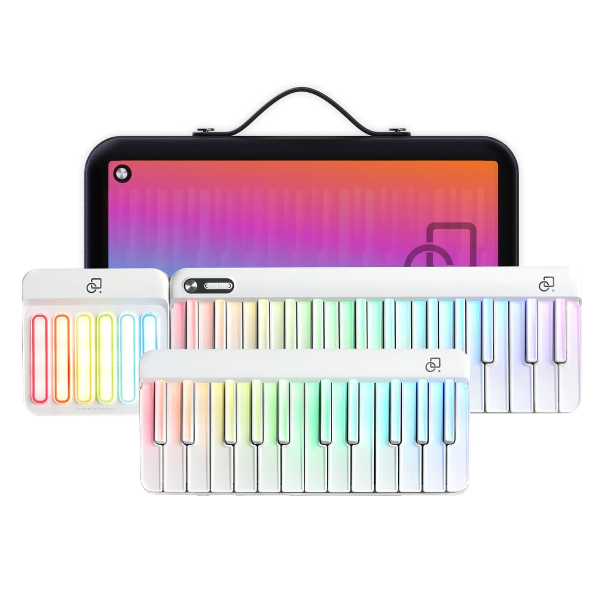 Popupiano Smart Piano Keyboard 59-key con luces LED, 256 voces, MIDI, app gratuita 135