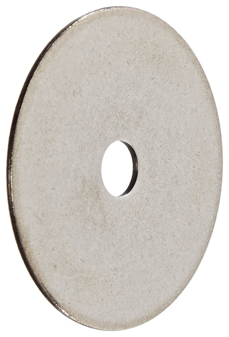 Small Parts Arandela plana acero inoxidable 18-8, acabado natural, 5/16" orificio, 11/32" ID, 2" OD, 0.065" espesor nominal (Pack de 10)