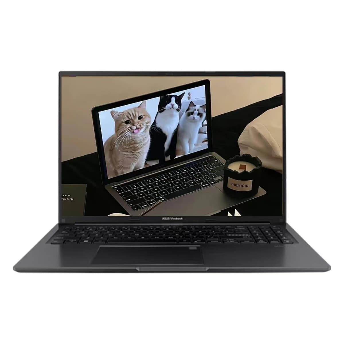 ASUS Vivobook 16" WUXGA IPS Notebook, Intel i7-1355U, Deca-Core, 16GB RAM, 2TB PCIe SSD, Negro Indie, Gráficos Intel Iris Xe, Windows 11 Home, TWE Mouse Pad