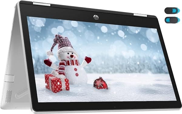Laptop convertible HP X360 2 en 1 2022, pantalla táctil HD IPS de 11.6 pulgadas, Intel Pentium Silver Quadcore N5030, 4GB DDR4, 128GB SSD + accesorio YSC, cámara web, USB-C, Windows 11 S HP_11_0033DX