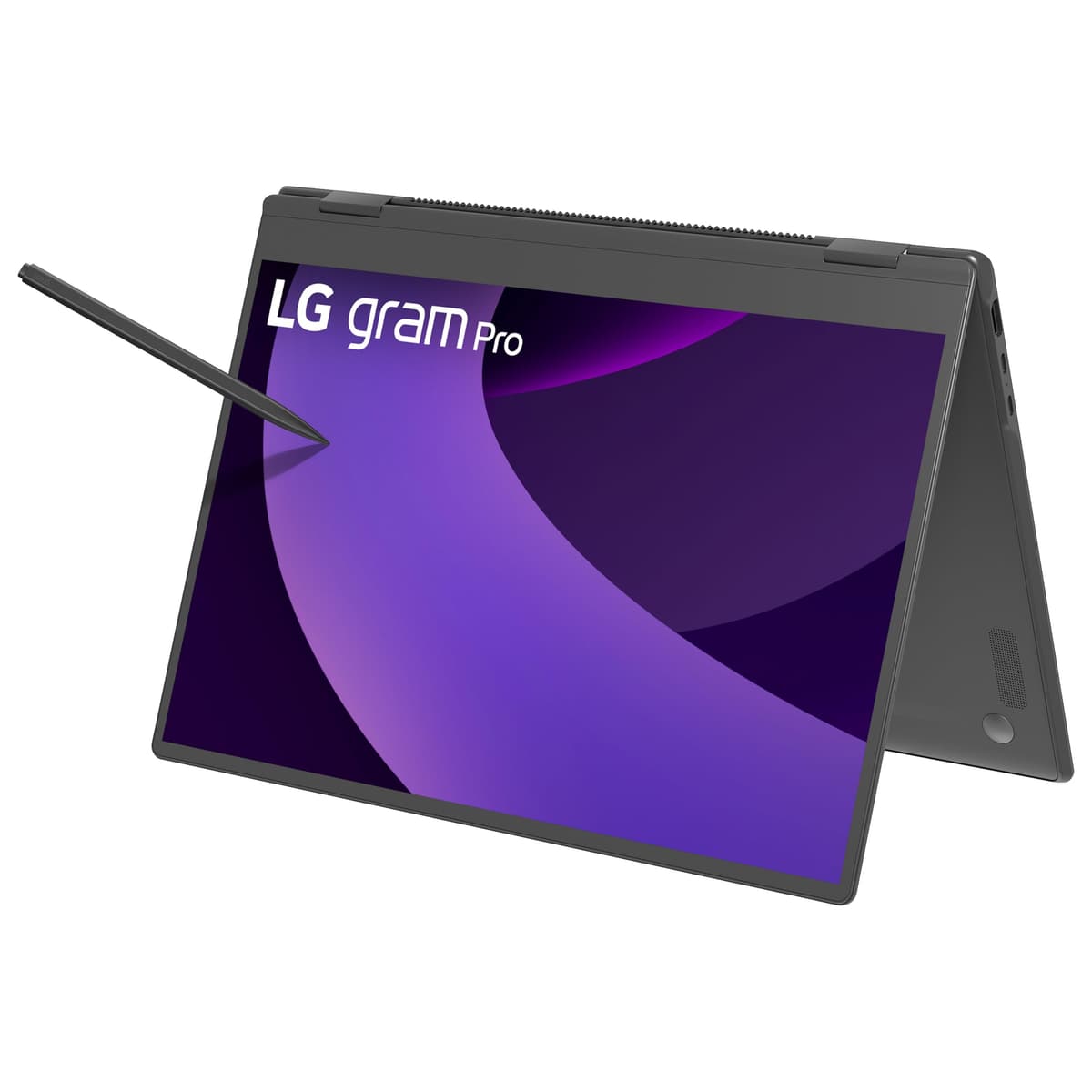 LG gram Pro 2-in-1 16" táctil con Intel Core Ultra7 255H, Windows 11, 32GB RAM, 2TB SSD - Obsidian Black 16T90TP-K.ADB7U1
