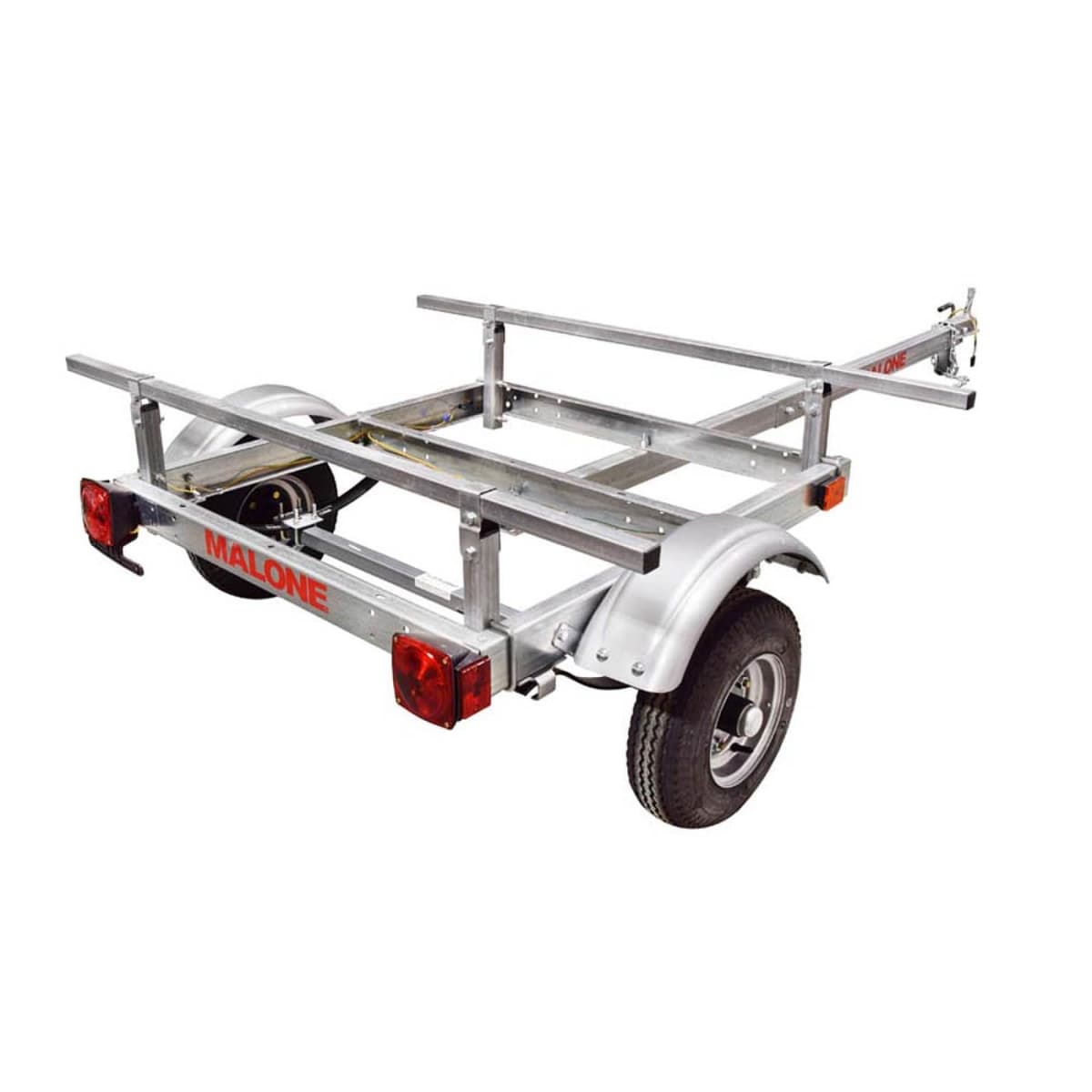 Malone MPG585 EcoLight Kayak Trailer | 14' / 400 lbs Capacity | Fully Submersible | Marine Grade Galvanized Steel MPG485