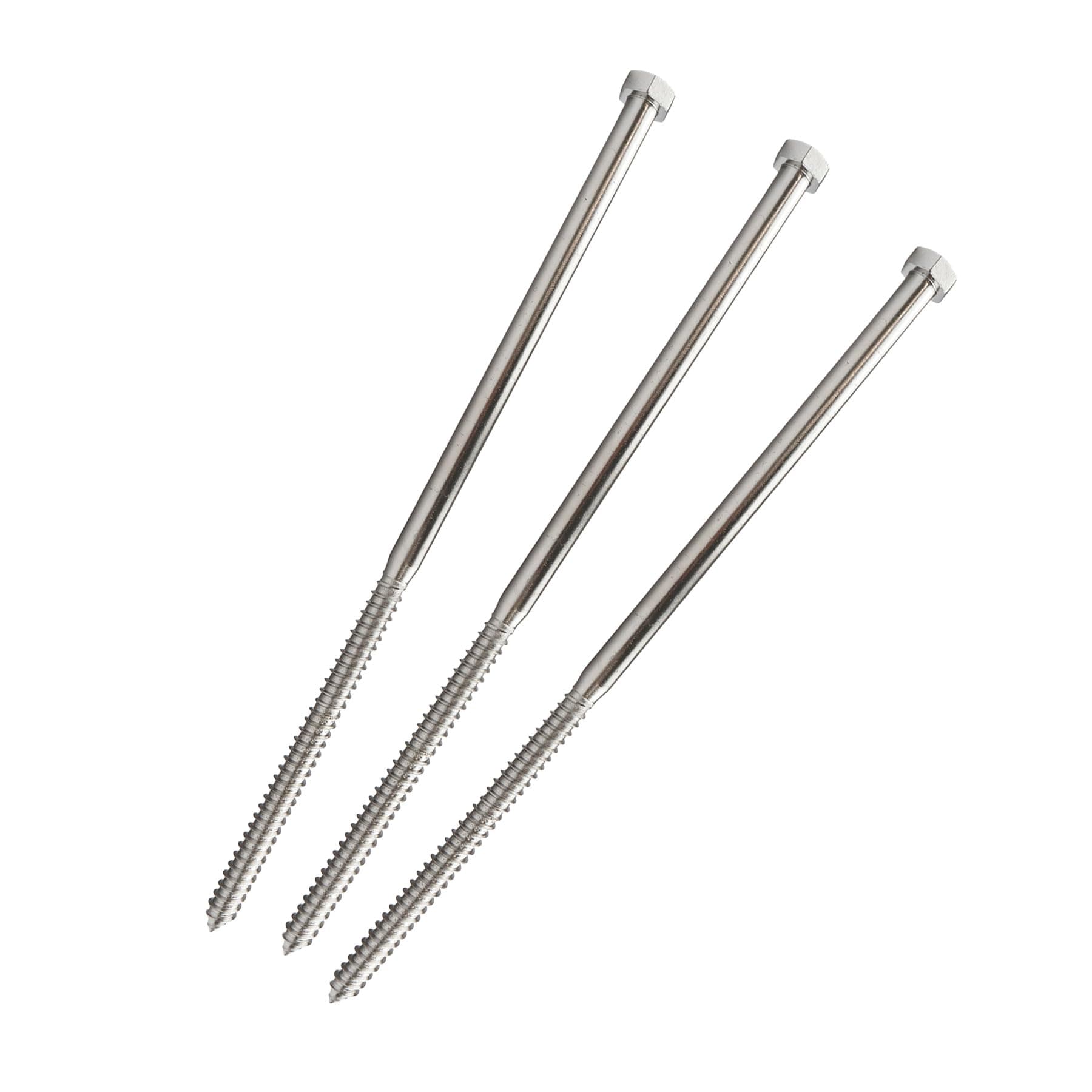 Conquest Lag Bolt 1/2" x 14" hex, 18-8 acero inoxidable, rosca gruesa (25 pack) LB4SS-12X14-25PK
