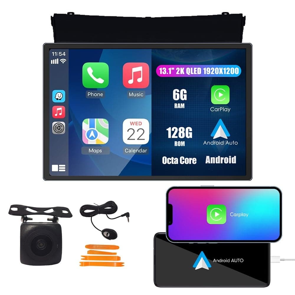 Kunfine Unidad Principal 13.1" QLED con CarPlay y Android Auto para Nissan Teana/Altima 2013-2019 KF-V7622A