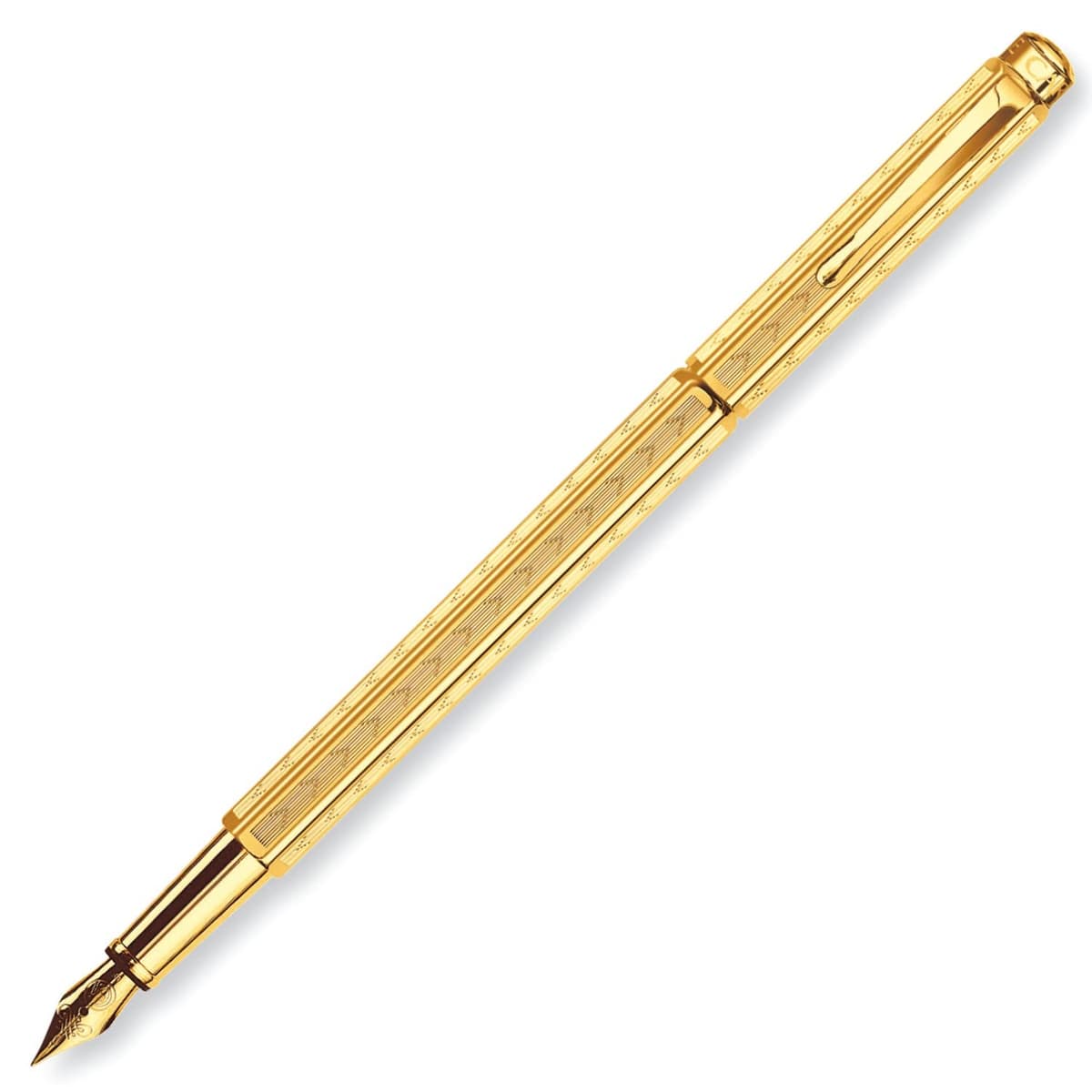 Caran d'Ache Ecridor Chevron Pluma fuente Dorada B (0958.218)