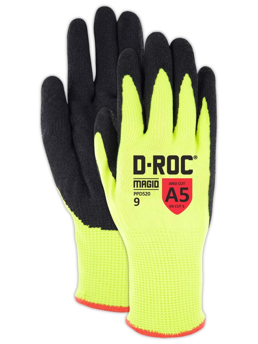 MAGID PPD5205-144 Guantes Level A5 con palma acolchada y recubrimiento NitriX, talla 5/XXS