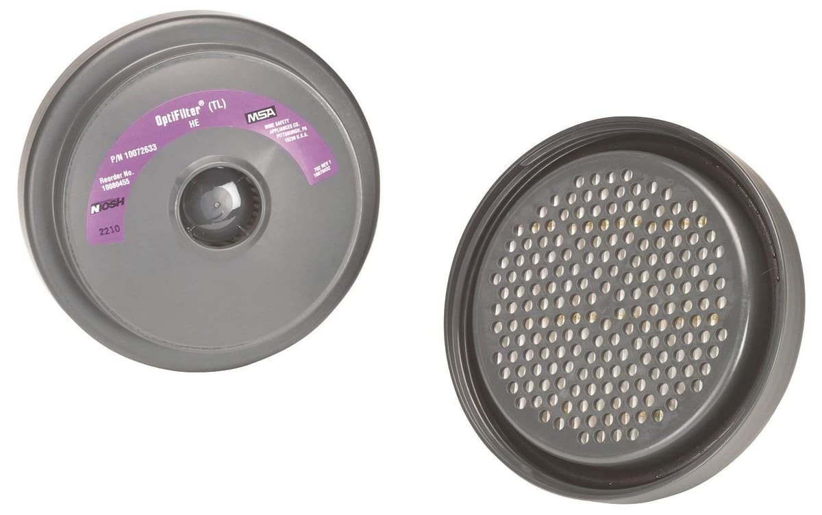 MSA 10154877 OptimAir TL Cartridge para respirador - Helio (HE) - Paquete x54