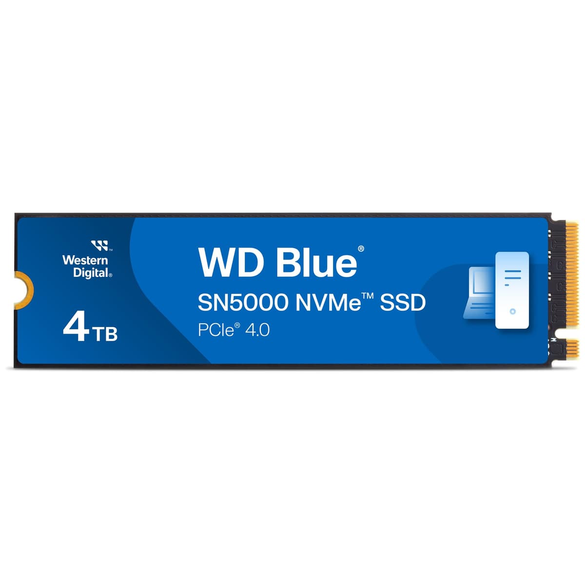 Western Digital 4TB WD Blue SN5000 NVMe Unidad de Estado Sólido Interna SSD - PCIe Gen 4.0, M.2 2280, Hasta 5.500 MB/s - WDS400T4B0E [Nueva Generación]