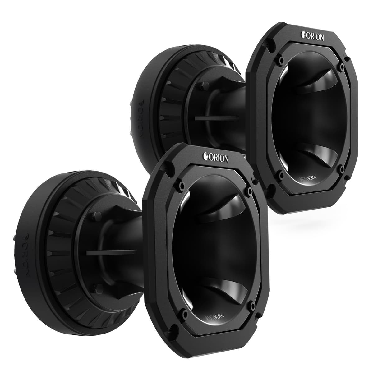 ORION XTR Serie XDK300 Kit de Driver de Compresión de 3” de Alto Rendimiento con Trompeta - 1200W Máx, 300W RMS, 8 Ohm, Diafragma de Poliamida - Sistemas de Parlantes Pro para Auto (2 Piezas) XDK04 . 2 2 DRIVERS