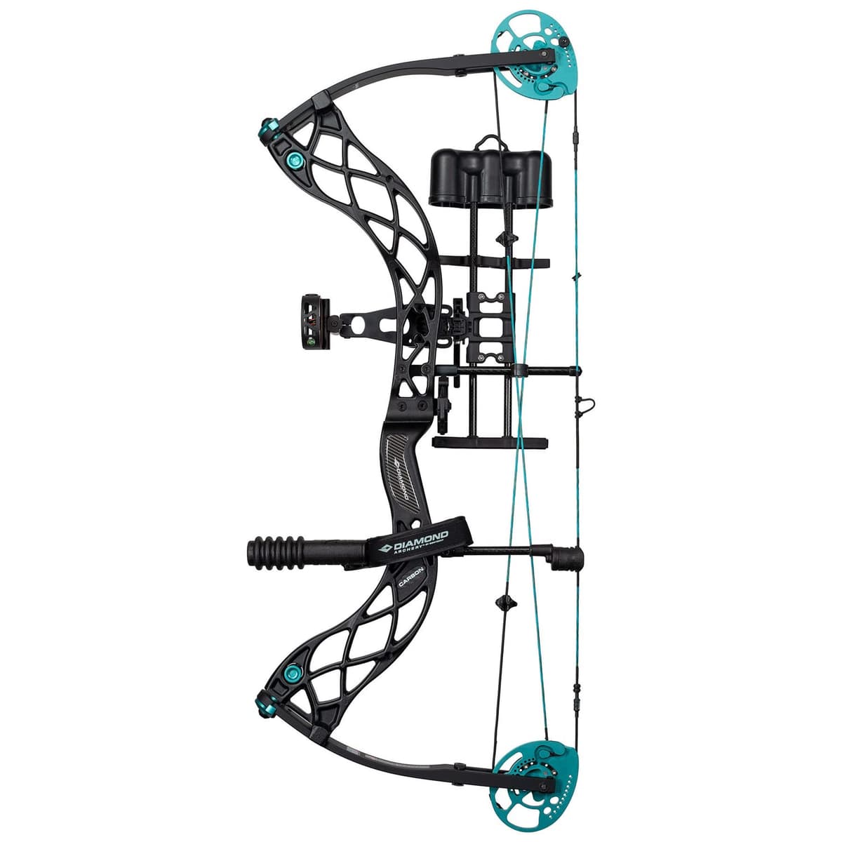 DIAMOND ARCHERY Carbon Knockout Compound Bow 30" ATA, 22.5"-27" Draw, 302 FPS, Left Hand 60 LB A13387