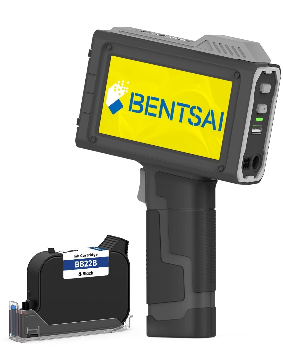 BENTSAI Impresora Handheld Inkjet BT-HH6205BL con Sensor Fotoeléctrico, Batería 16H