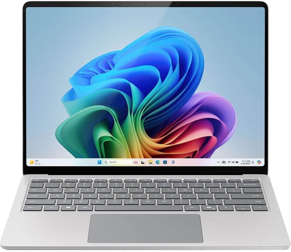 2024 Microsoft Surface Laptop 7ª Edición, Copilot+ PC, 13.8" Snapdragon X-Plus 16 GB RAM 256 GB SSD Win 11H Platino (Reacondicionado) ZSP-00001