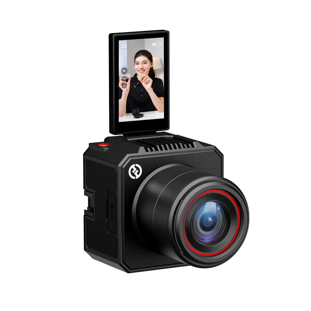 Hollyland VenusLiv Air Cámara para Transmisión en Vivo, CMOS 1/1.3" / Lente Personalizada F1.05, Salida de Video 4K30p/UVC/HDMI, Diseñada para Transmisiones 24/7, Afinado por IA/Croma/Superposición de Imagen/Belleza de Piel/Corrección de Color