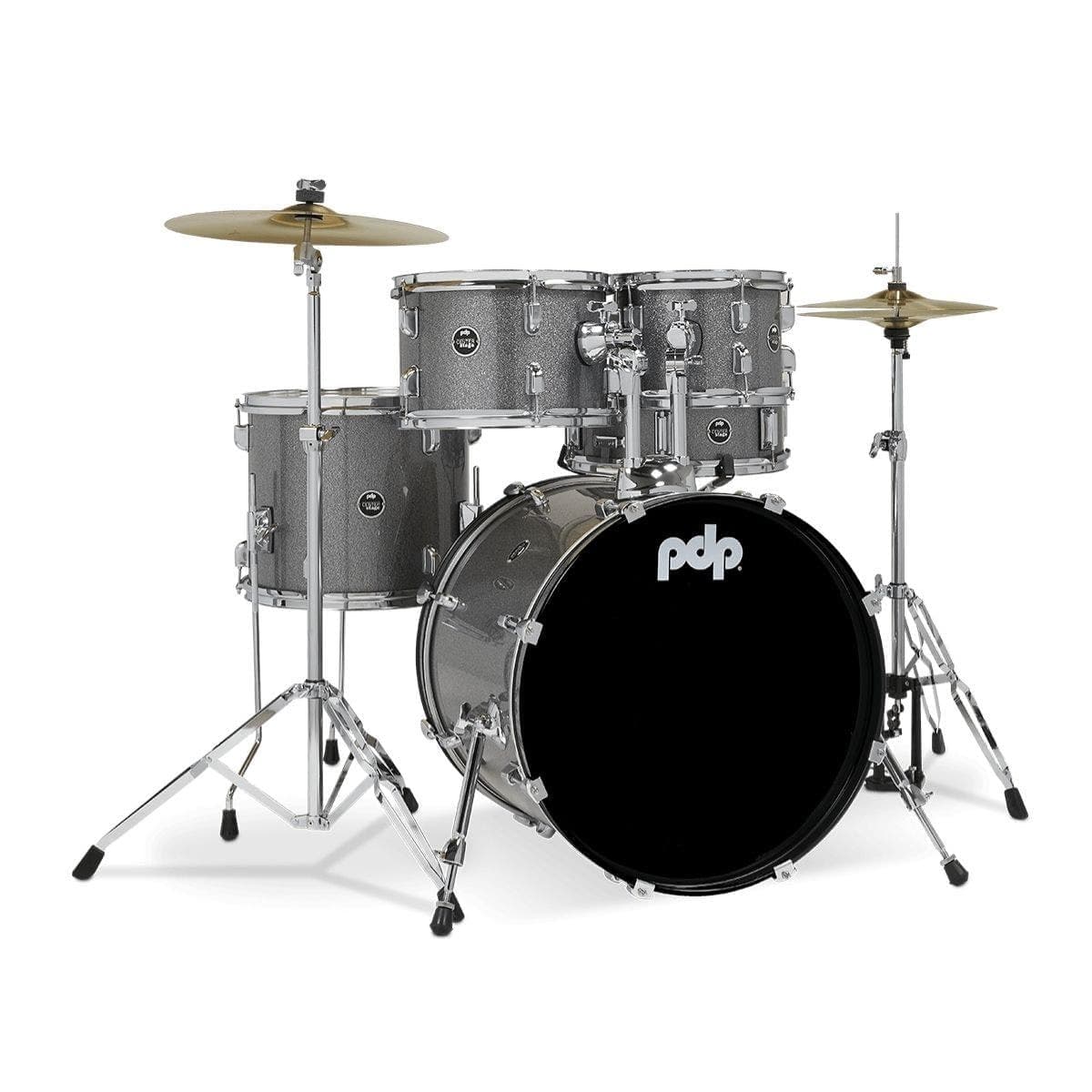 Pacific Drums Center Stage Complete Drumkit Silver Sparkle PDCE2015KTSS