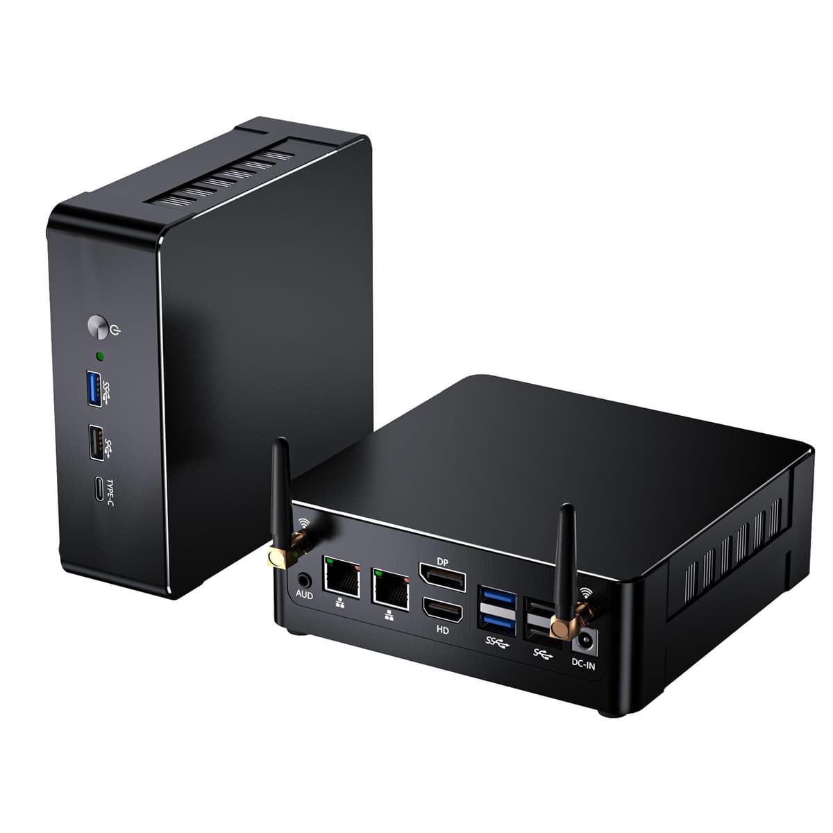 msecore Mini PC MQ12 con Core i9-13900H, 64GB RAM, 4TB PCIe4.0, Triple Display 8K, Dual NIC (1G+2.5G), Wi-Fi 6E, Windows 11 Pro