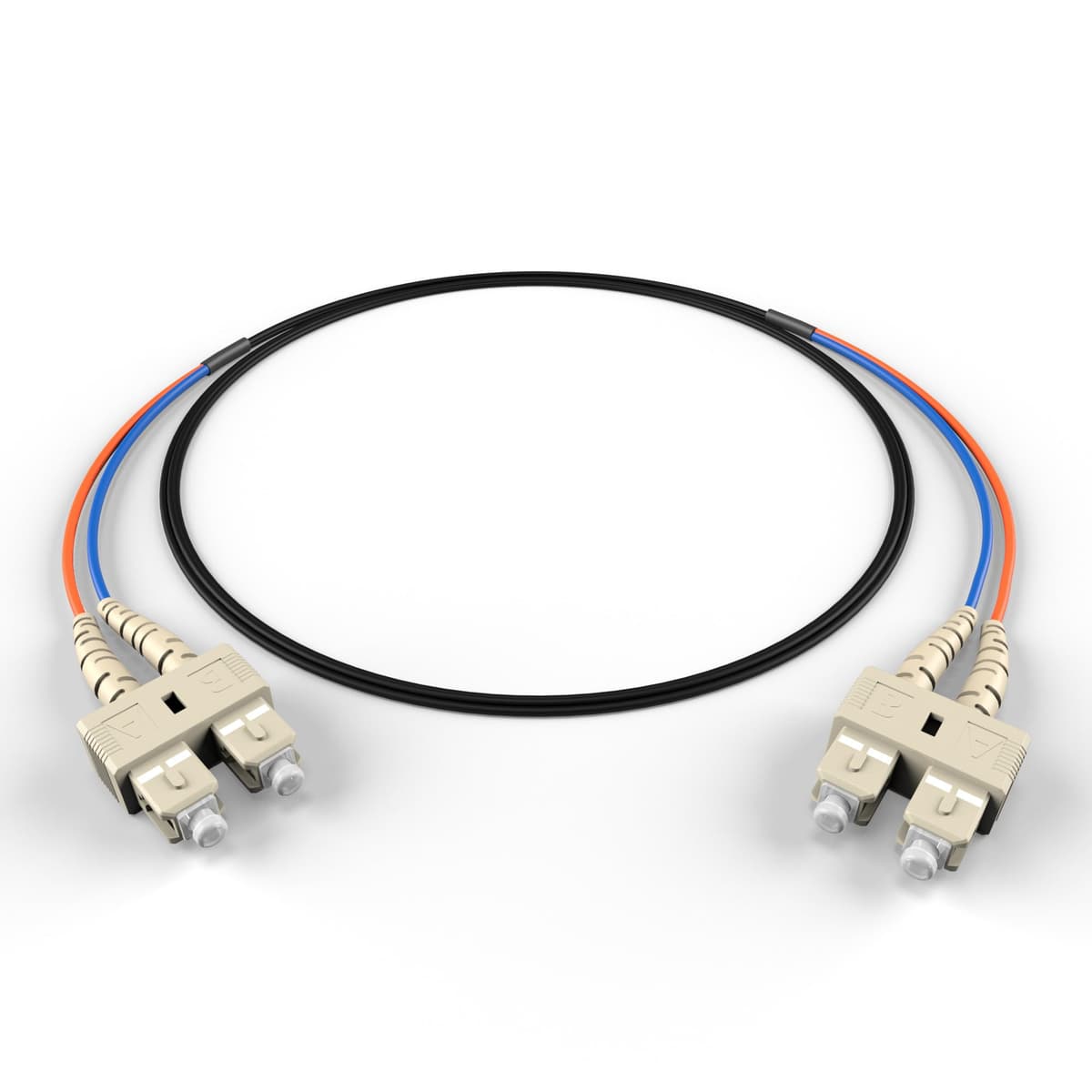 Cable patch de fibra optica FCD SC SC OM1 para interior/exterior - 10Gb/40Gb/100Gb vidrio Corning | 250 m (820.2 ft) | Resistente al agua y a los UV para centros de datos, conductos exteriores, enlaces de campus | Longitud: 0.5 m-300 m FCDUS282v9537