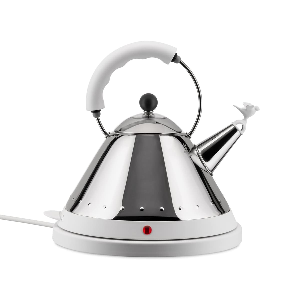 Alessi MG32 W Hervidor Eléctrico Thermoplastic/Acero Inoxidable, Blanco