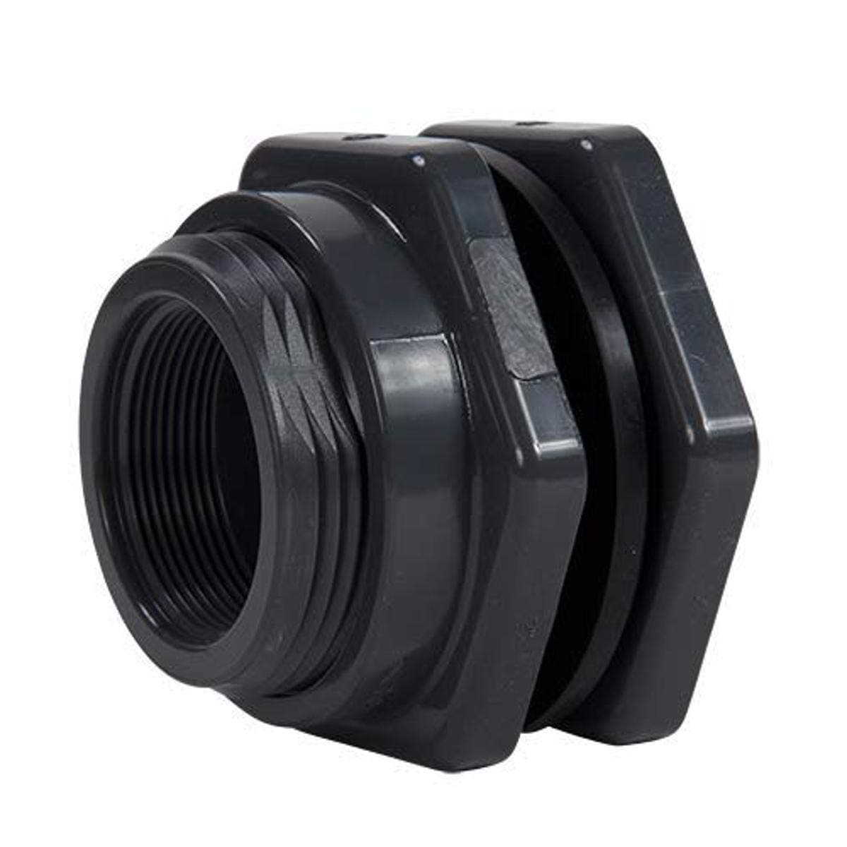 Hayward BFAS4040TES Bulkhead Fitting patrón corto 4" roscado x roscado GFPP con sellos EPDM