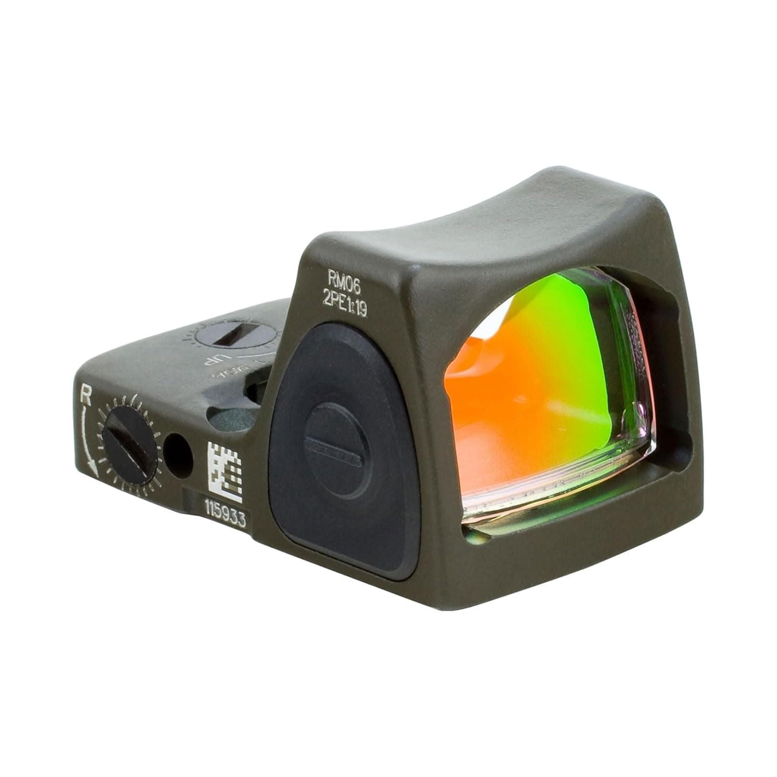 Trijicon RMR Type 2 6.5 MOA Adjustable LED Red Dot Sight - Cerakote OD Green RM07-C-700716