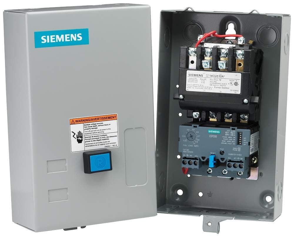 Siemens 14CUA32BA Arrancador de motor de servicio pesado, sobrecarga de estado sólido, 0.25-1A