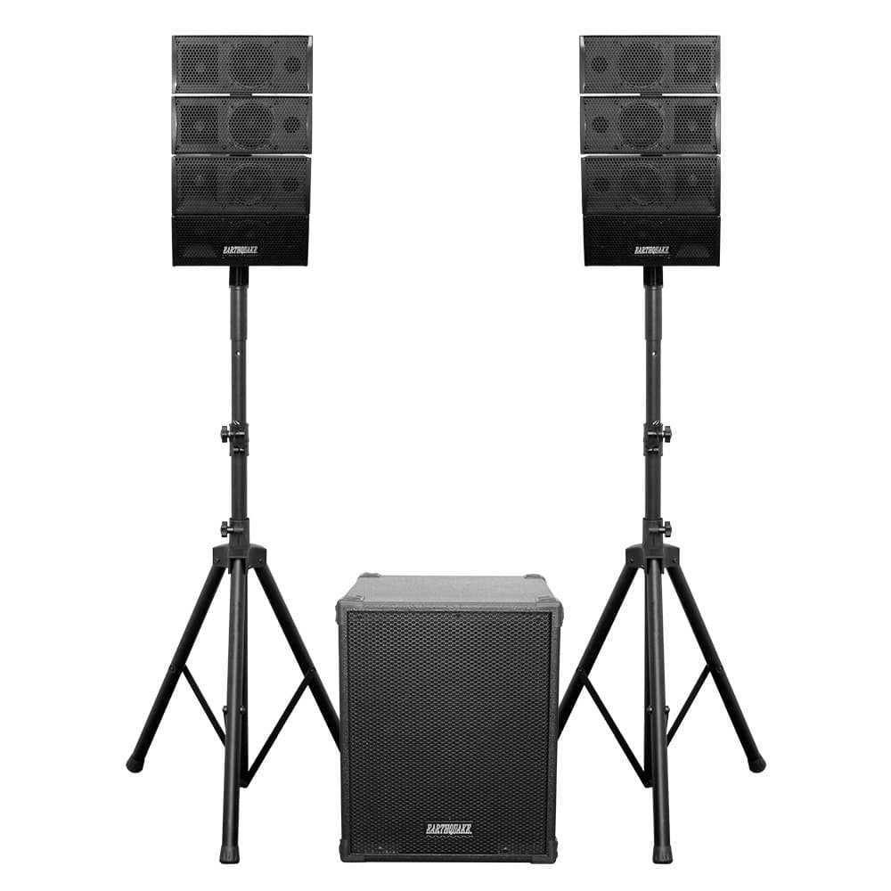 EARTHQUAKE DJ-Quake 2.1 V2 Sistema de parlantes portátil 2.1 activo con Bluetooth