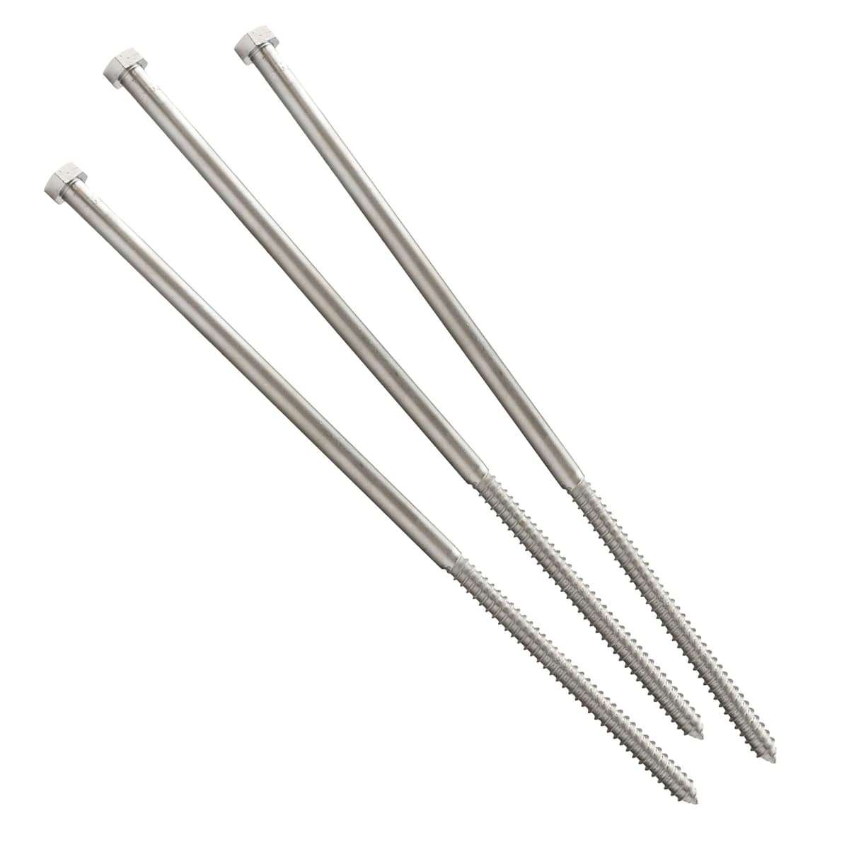 Conquest Lag Bolt 1/2" x 16" Hex Head, 18-8 Acero Inoxidable, Pack de 25 LB4SS-12X16-25PK