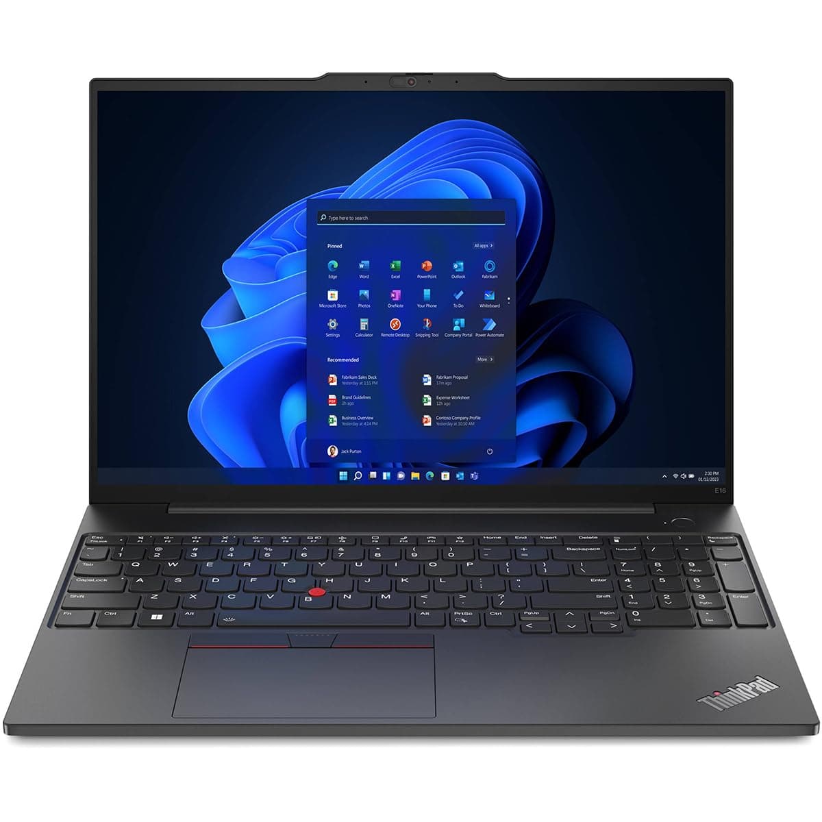 Lenovo ThinkPad E16 Gen 1 21JN0073US 16" Notebook - Intel i7 13th Gen, 16GB RAM, 512GB SSD, Graphite
