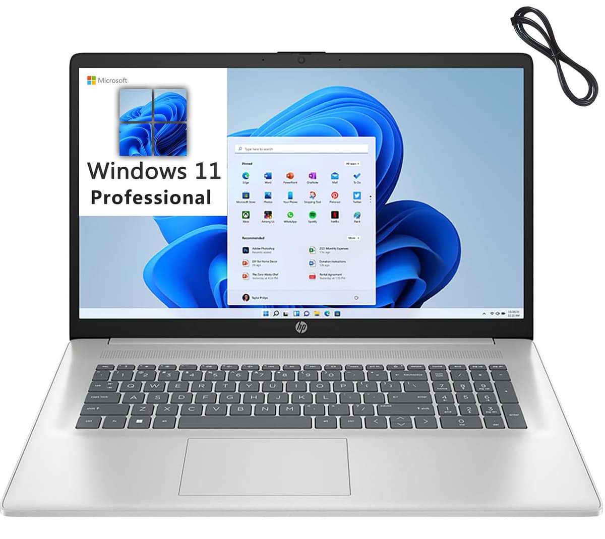 HP 17.3" FHD Laptop con Intel Core i5-1335U, 32GB RAM y 1TB PCIe SSD, Windows 11 Pro 17-CN