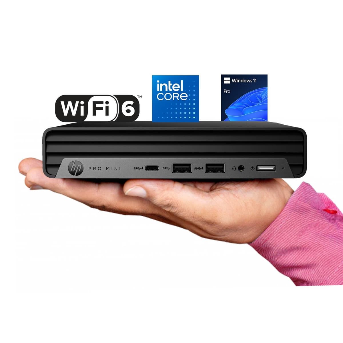 HP Pro 400 G9 Mini PC - Intel Celeron, 16GB DDR5, 256GB SSD, Windows 11 Pro